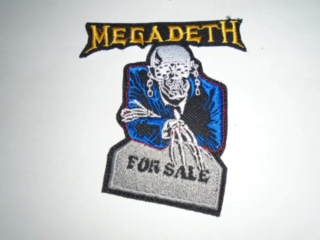 Megadeth For Sale Iron On Embroidered Patch