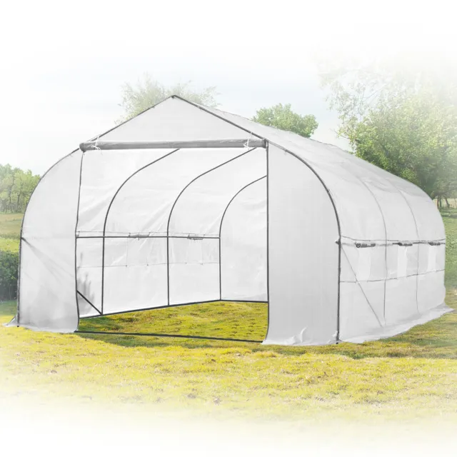 Outdoor 11' L Plant Tunnel Walk-in Greenhouse Ventilation Garden Premium Quality