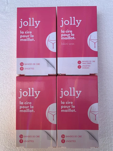 Lot de 4 Cires dépilatoire maillot Jolly soit 4 * 24 bandes - Revendeur - Neuf