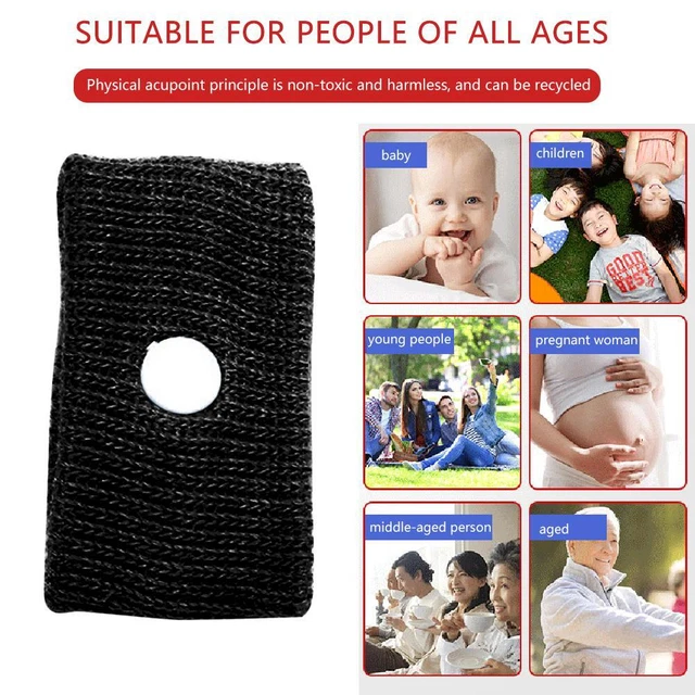HOT Sports Safety Wrist Support Band Anti Motion Sickness Wristband (Black)