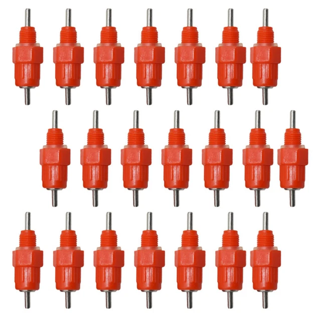 22 Pcs Chicken Waterer Watering Drinker Automatic Broiler Feeder Pet