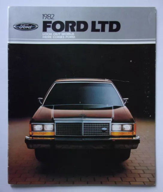 FORD LTD orig 1982 USA Mkt Sales Brochure - Crown Victoria Country Squire Wagon