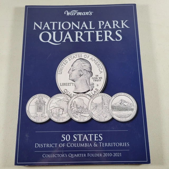 50 State Quarters Coin Folder Collecting Binder Album Territories Collector