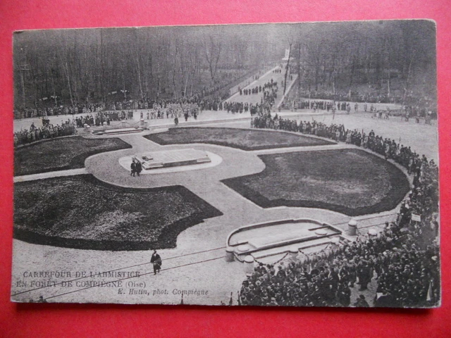 FORÊT DE COMPIÈGNE  :  Le Carrefour de l'Armistice.........VO.1929.