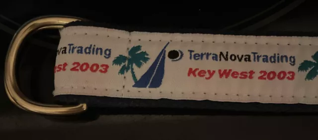TerraNova Trading Key West 2003 Rare D Loop 40.5” Long Nautical Belt Sailing