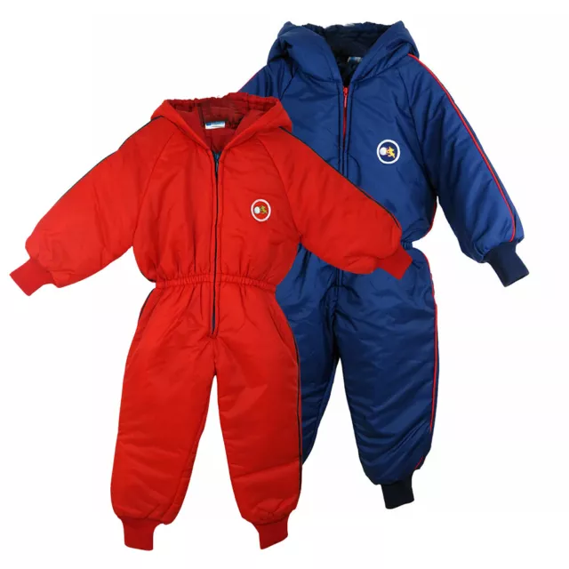 Baby Rain Suits, Waterproof All-in-One Hooded Snowsuit Romper Warm Puddle Suit