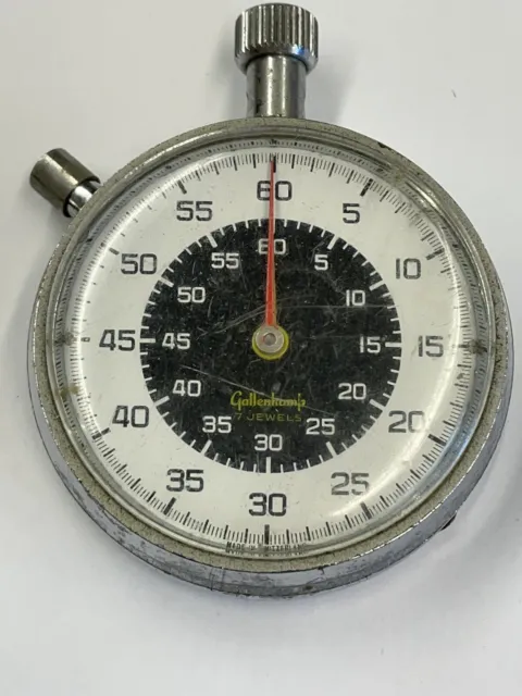 GALLENKAMP  Swiss Made Mechanical 7 Jewels Stopwatch  (Working) Lot 76