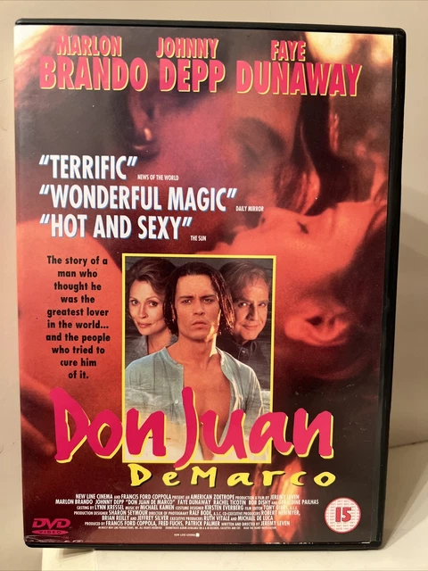 DON JUAN DEMARCO (1995) DVD Marlon Brando,Johnny Depp,Faye Dunaway LIKE