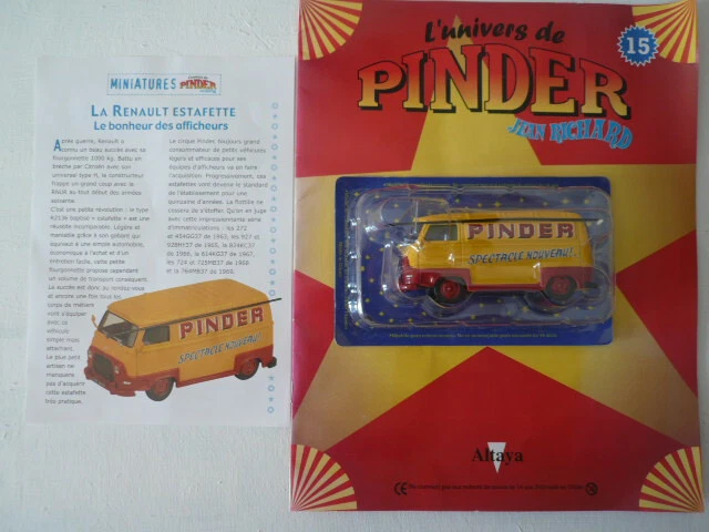 Camion De Cirque Pinder Renault 1000 Kg - Modèle Réduit 1/43 - Nouveau Spectacle - Pièce De Collection