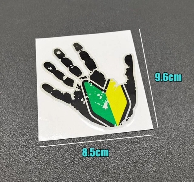 JDM HAND PRINT Decal Sticker for Toyota Nissan Subaru Nissan Mitsubishi ...