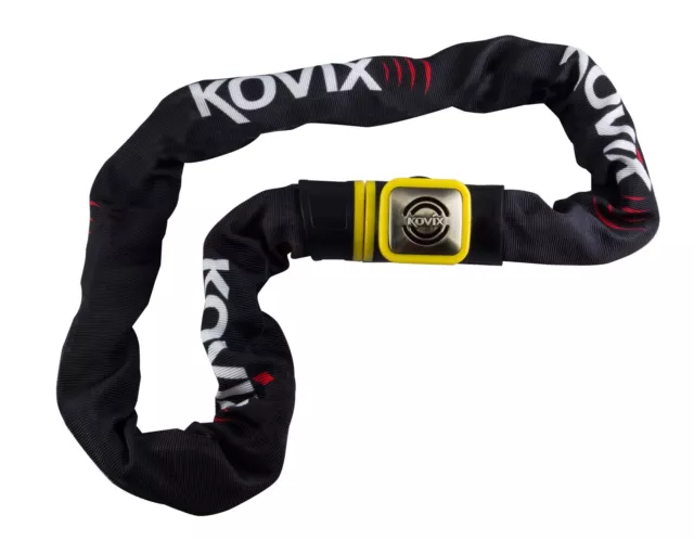 Chaîne Kovix Kcl 10 avec Alarme Couleur: Noir Taille : 150cm