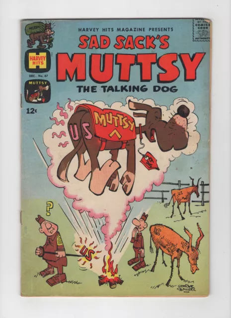 Harvey Hits #87  (Harvey Comics, 1964) Sad Sack's Muttsy
