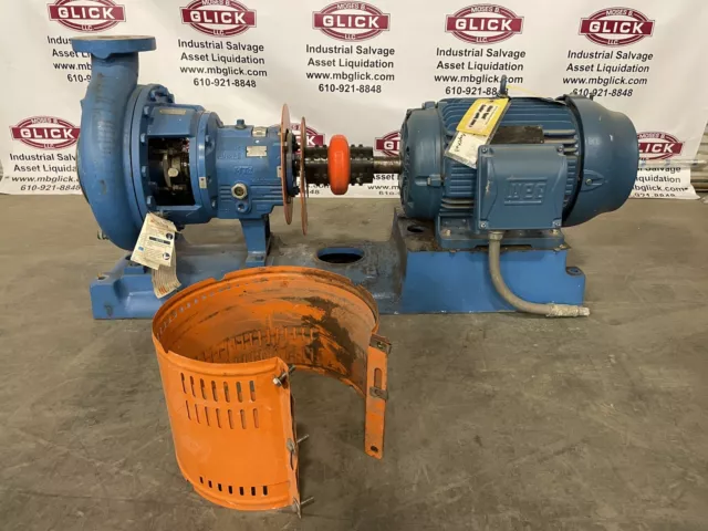 Goulds 3196 MTX ANSI Centrifugal Pump 3x4 30HP 3PH Cast Iron