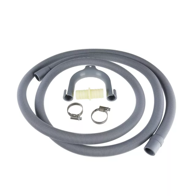 Universal Washing Machine Dishwasher Drain Waste Hose Extension Pipe Kit 2.5M