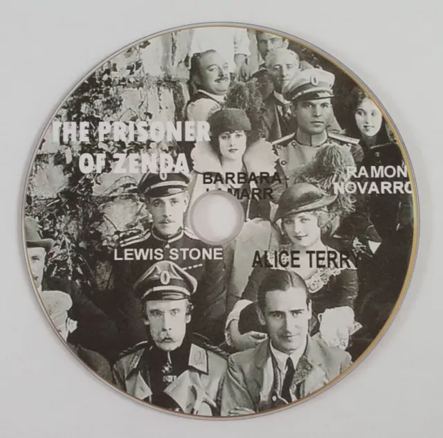 The Prisoner Of Zenda 1922 Dvd Public Domain Silent Film Ramon Novarro, Lois Lee