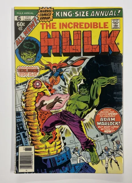 Incredible Hulk King-Size Annual #6. Nov 1977. Marvel. Vg. 1St App Paragon (Her)