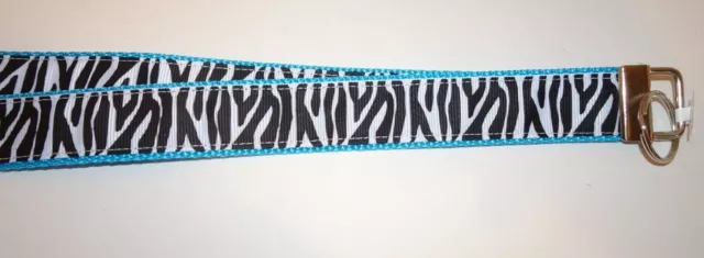 Nylon Neck LANYARD ID Keychain CHOOSE Zebra Cheetah or Black/White FREE SHIPPING