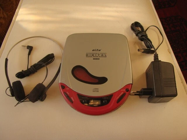 elta 5759BF tragbarer CD-Player Discman CD inkl. Netzteil