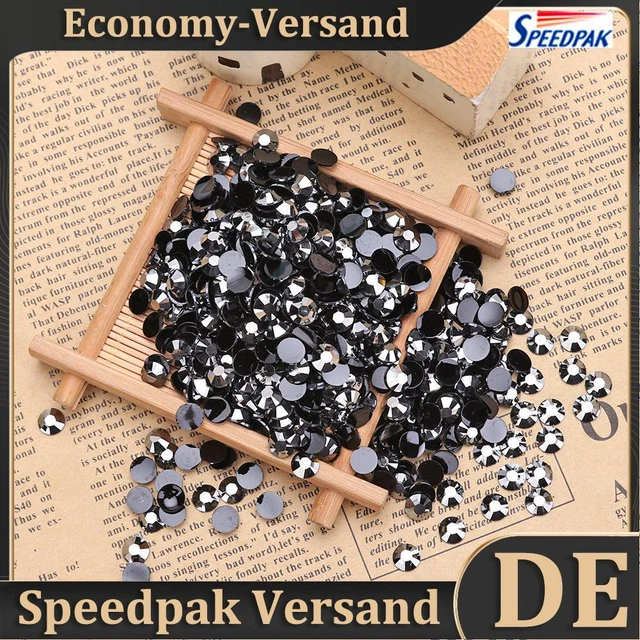 Prosperveil 30 g 6 mm Kristall flache Rückseite Strasssteine Strass Steine Rund