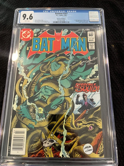 Batman #357 CGC 9.6! 1st Appearance Jason Todd And Killer Croc! Newsstand! WP!