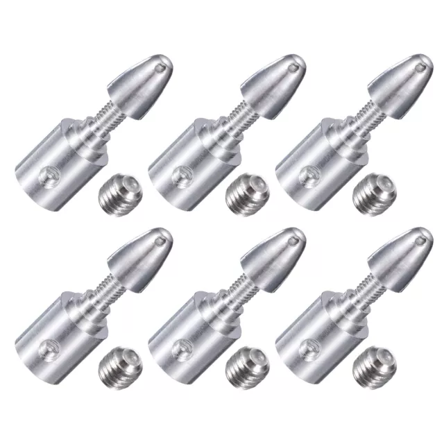 6PCS 3mm RC Airplane Spinners Fastening Propeller Adapter with 6 Machine Screws