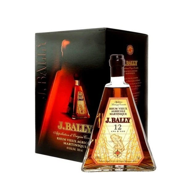 J. Bally - Rum Rhum Vieux Agricole Martinique Pyramide 12 ans d'age 0,70 lt. + B