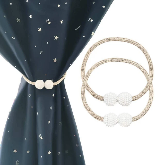 Beautiful Pear Clips Curtain Holdbacks Tiebacks Light Coffee 16.5 Inch 2 Pcs no 3