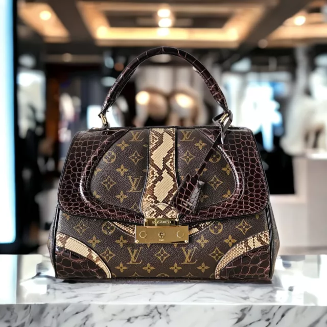 Louis Vuitton Limited Edition Le Fabuleux Handbag Vision Mink with Alliga