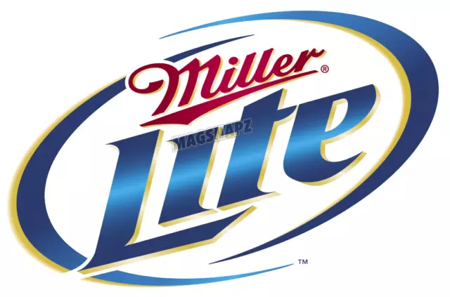 Miller Lite Beer Logo Glossy 4x6 Photo Fridge Magnet ToolBox Magnet 🍺