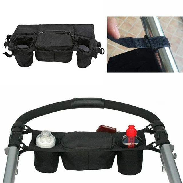 Pram Baby Holder Storage Cup Pushchair Bottle Stroller Bag Organizer X3B4