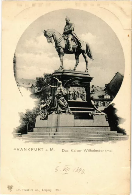 CPA AK Frankfurt a. M.- Kaiser Wilhelm Denkmal GERMANY (949886)