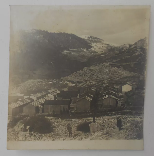 Scanno Frattura Aruccia ? Terremoto Del 1915 N. 3 Fotografie Dei Barracamenti