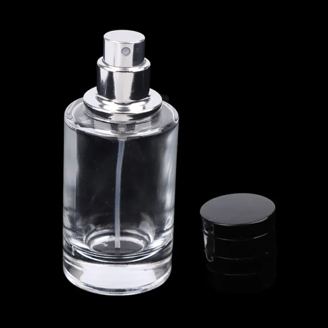 Botella de atomizador de vidrio de 30 ml recargable en aerosol contenedor subembotellado