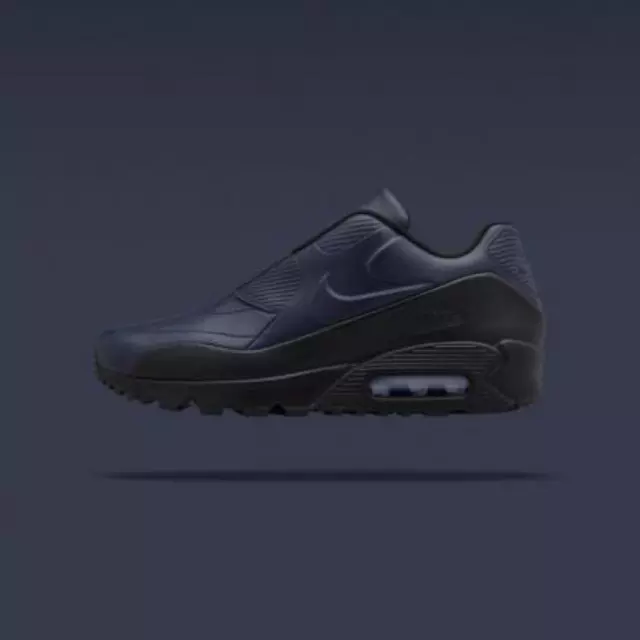 Men 9.5US Sacai Nikelab Airmax90 Air Max Navy Shoes Sneaker Collaboration Origin
