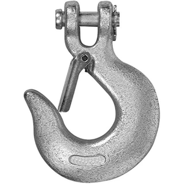 Campbell T9700624 Grade 43 Forged Steel Clevis Slip Hook with Latch, Import,