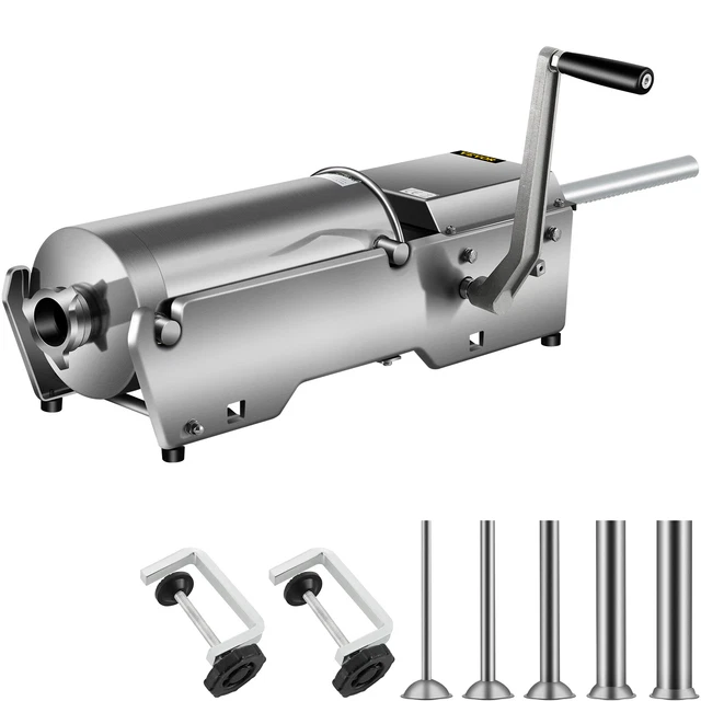 VEVOR Horizontal Sausage Stuffer Sausage Maker 201 Stainless Steel Restaurant