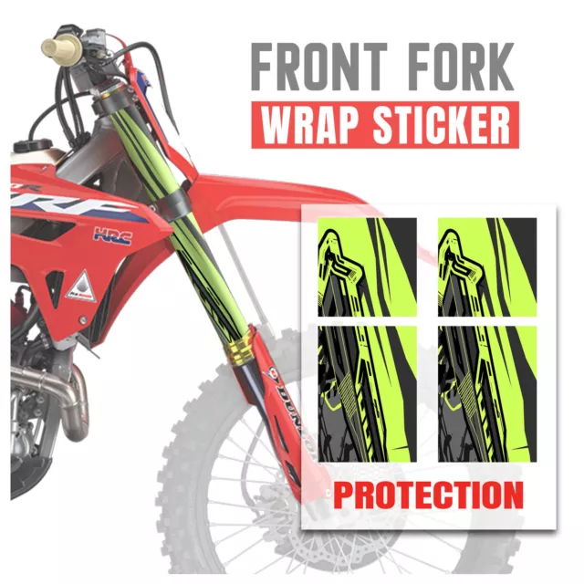 Green Graphic Fork Wrap For Suzuki RM-Z250 DRZ 400SM RM85