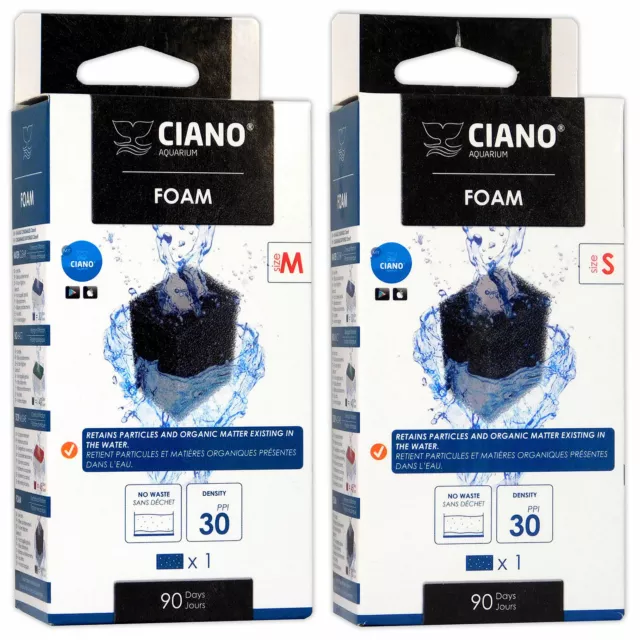 Ciano Foam Filter Media Cartridges CF40/CF80/Stone Tartarium Aquarium Fish Tank