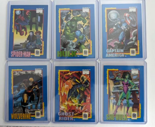 1991 Impel Marvel Trading Card Treats Complete Set