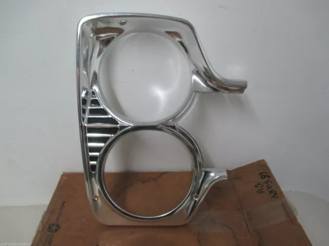 Mopar NOS 1966 Plymouth Fury Sport, Right Hand Head Lamp Bezel 2578224