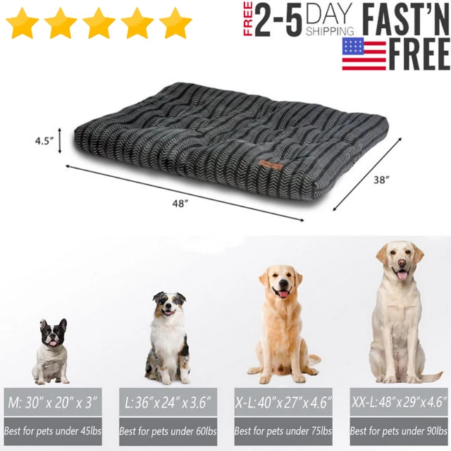 Super Soft Extra Large Plush Dog Bed Plush Tufted Pet Cushion Mat for Large Dog