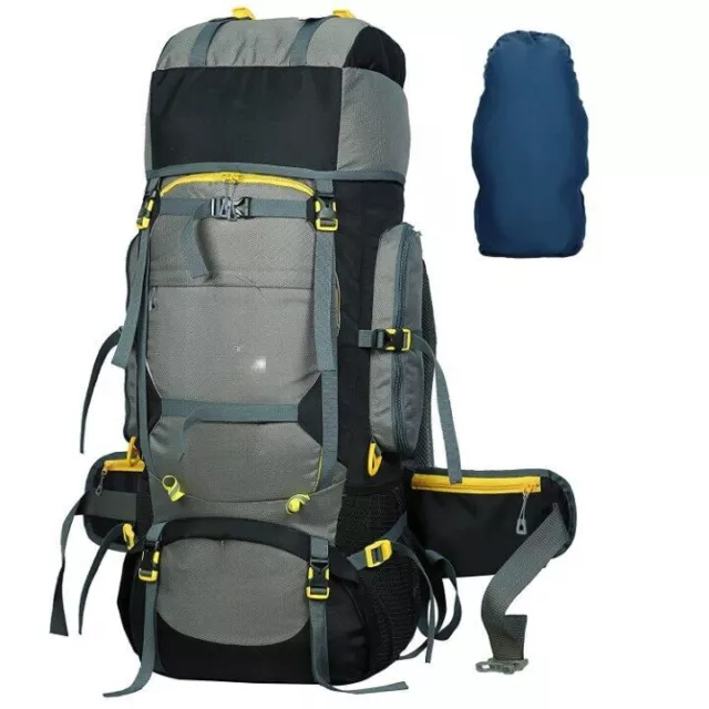 80L Travel Backpack for Outdoor Sport Camp Hiking Trekking Bag Camping Rucksack