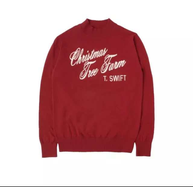 Taylor Swift Christmas tree farm sweater Medium Brand New Ready To Ship