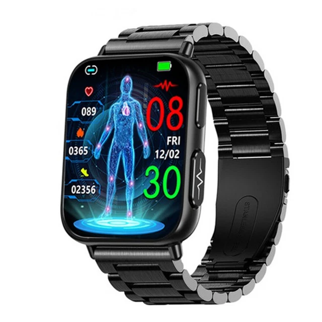 Kardena® Care Pro 4 - Orologio sanitario per uomo e donna, con funzione SOS, impermeabile IP68, leggere messaggi, telefonare, 9 misurazioni di salute