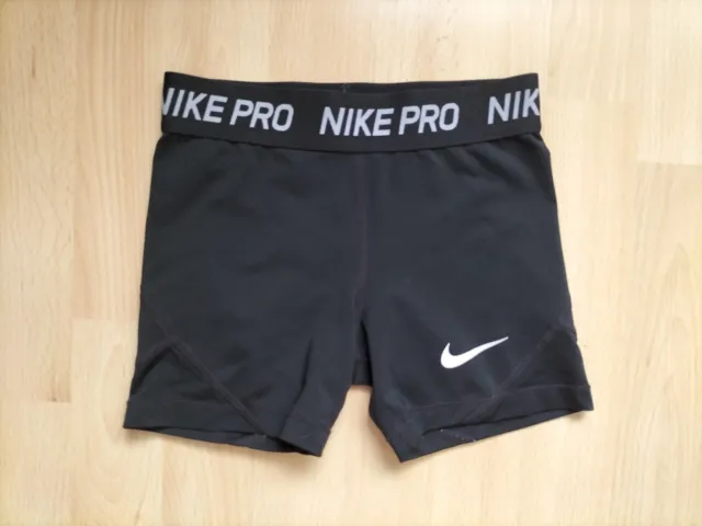 Pantaloncini neri Nike Pro taglia S età 7-9 128-137