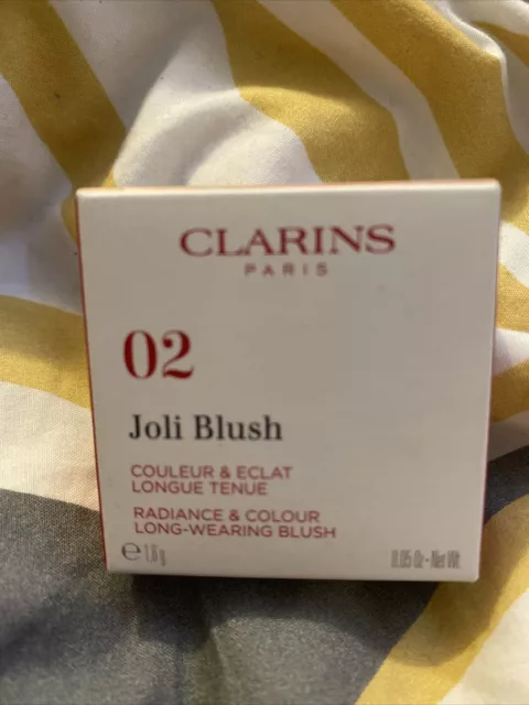 Clarins Joli Blush 02 Cheeky Pink 1.6g Mini Travel Size Brand New In Box