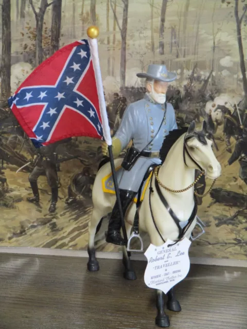 Hartland General Lee complete with rider horse hat saddle sword flag hang tag