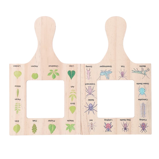 Nature Guide Finder Frame Leaves Wooden Nature Viewfinder For Kids For