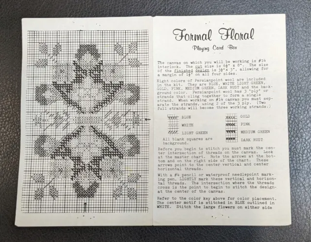 "Caja de cartas floral formal vintage con aguja negra WoodStudios 8,5"" x 5,5"