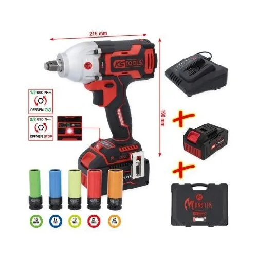 1x Schlagschrauber (Akku) KS TOOLS 515.6100 passend für